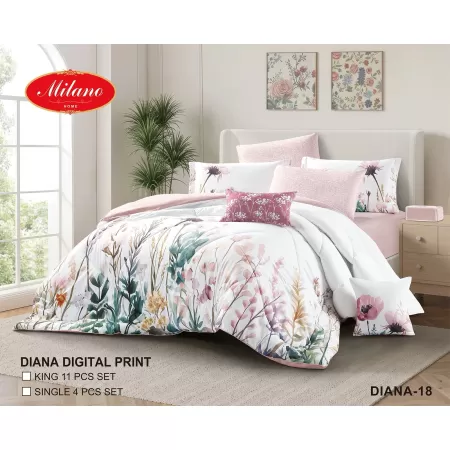 Comforter Diana Digital Print 11 Pcs set